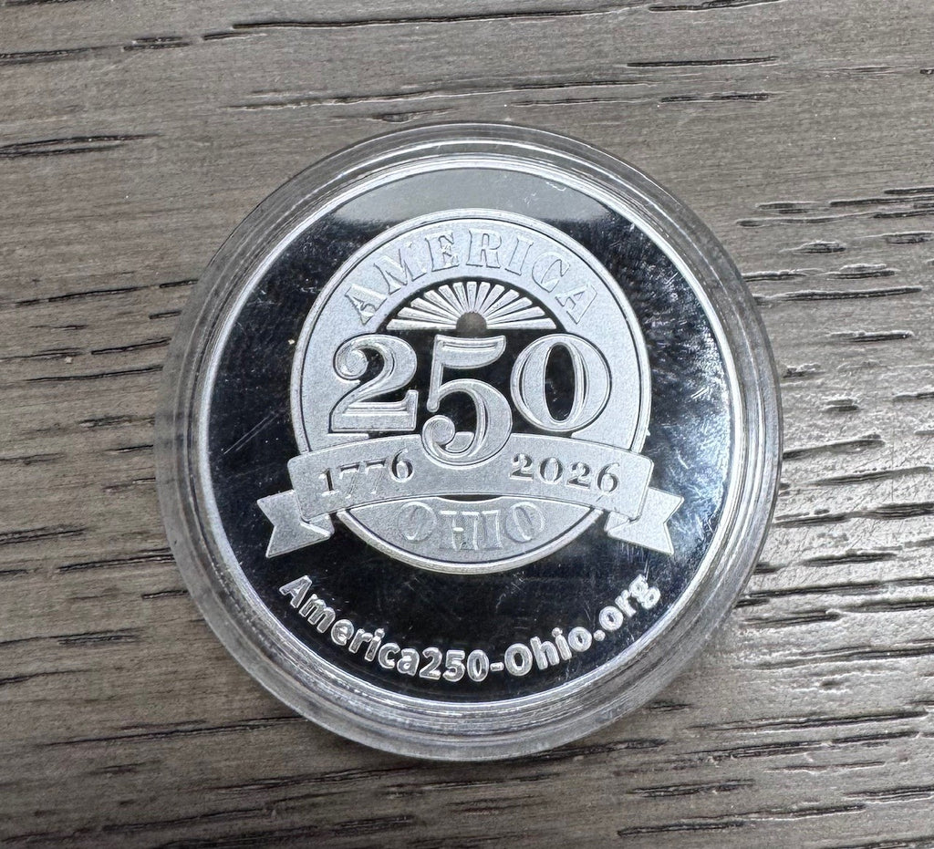 America 250 Silver Coin - 1oz .999 Pure Silver - Lawrence County Ohio"