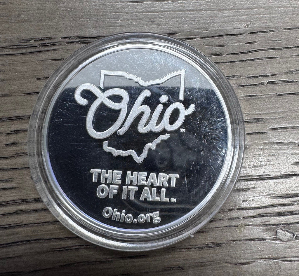 America 250 Silver Coin - 1oz .999 Pure Silver - Ohio